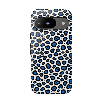 Blue Leopard Print Phone Case – Tough Protective Cover
