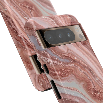 Rose Gold Marble Tough Phone Case