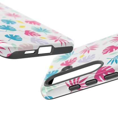 Tropical Leaf Phone Case — Colorful Pastel Monstera & Palm iPhone Case