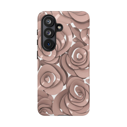 Rose Pattern Phone Case — Blush Floral Tough Case