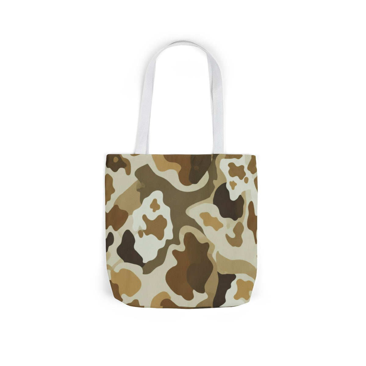 Desert Camo Canvas Tote Bag — Durable Everyday Grocery & Beach Bag