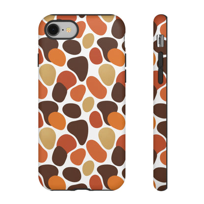 Phone Case — Retro Pebble Pattern in Warm Autumn Colors