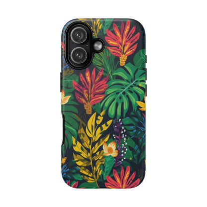 Tropical Floral Phone Case — Vibrant Jungle Leaf Protective Cover
