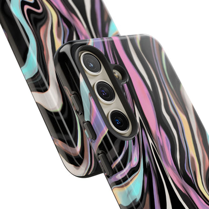 Abstract Marble Tough Phone Case — Pastel Swirl Protective Cover