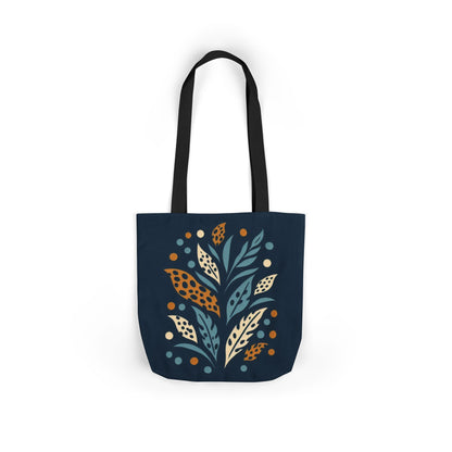 Boho Leaves Canvas Tote Bag, Great for Shopping, Beach Days, Gifts, Festivals, and Everyday Use