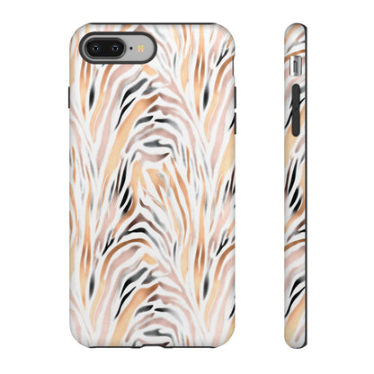 Tough Case — Neutral Watercolor Tiger Stripe Phone Case