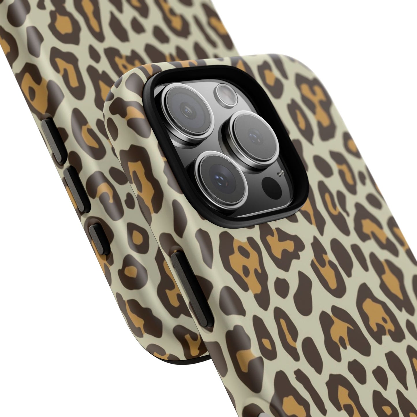 Leopard Print Tough Phone Case — Durable Protective Animal Print Case
