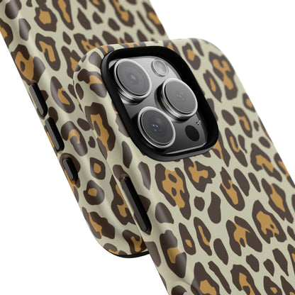 Leopard Print Tough Phone Case — Durable Protective Animal Print Case