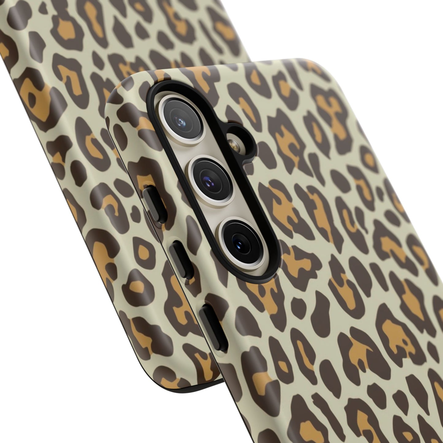 Leopard Print Tough Phone Case — Durable Protective Animal Print Case