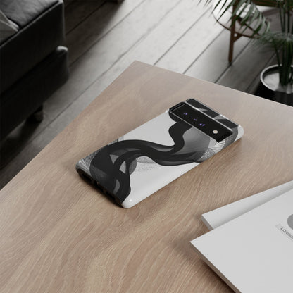 Phone Case — Monochrome Abstract Protective Cover