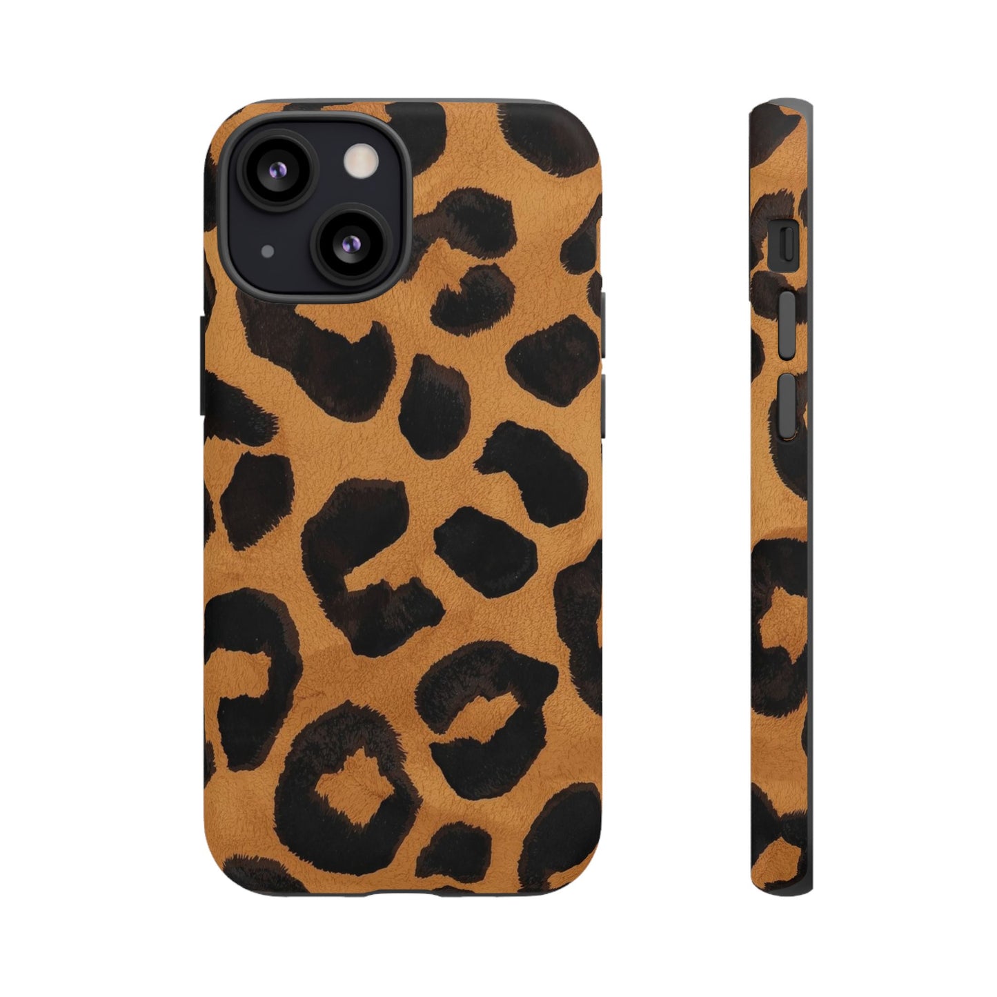 Leopard Print Tough Phone Case — Protective Animal Print iPhone Case