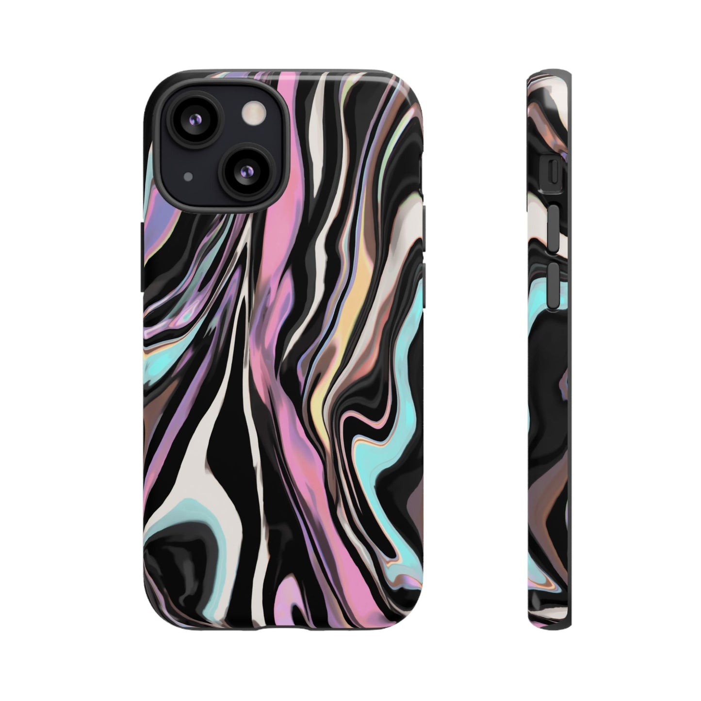 Abstract Marble Tough Phone Case — Pastel Swirl Protective Cover