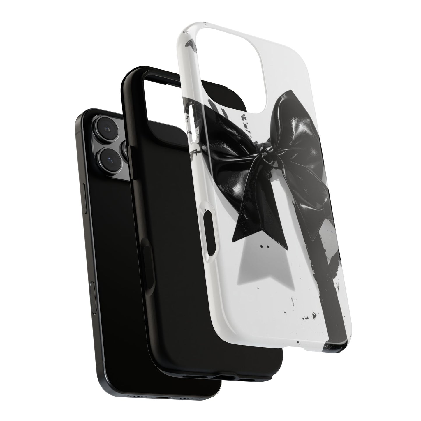 Phone Case — Black Bow Graphic Protective Cover