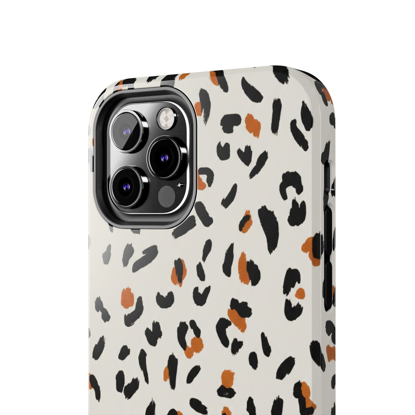 Leopard Print Tough Phone Case — Stylish Protective iPhone Cover