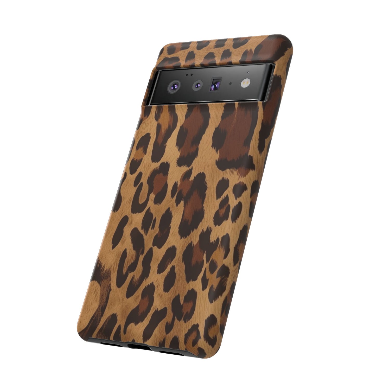 Leopard Print Tough Phone Case — Durable Animal Print Protective Cover