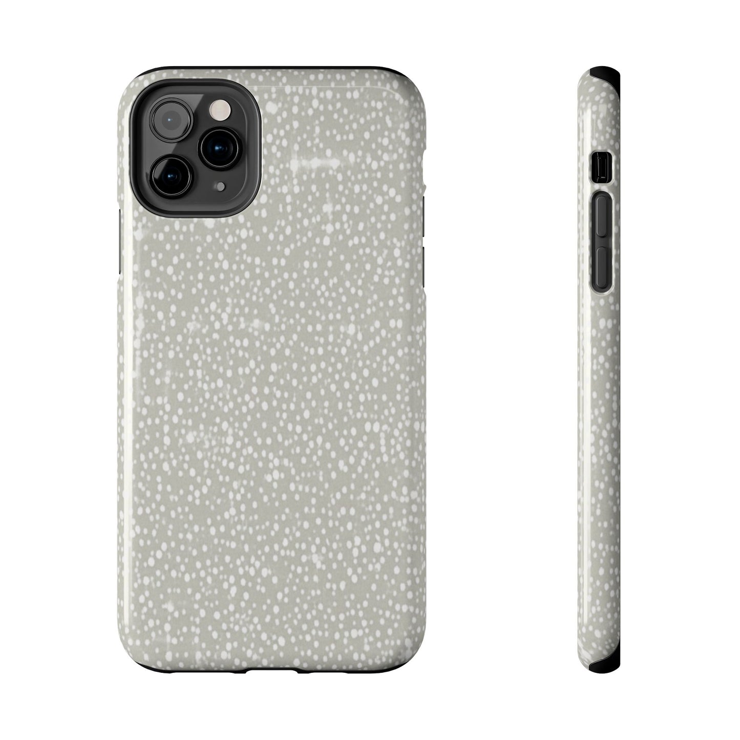 Speckled Gray Tough Phone Case — Protective Shockproof iPhone Cover