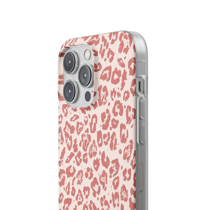 Pink Leopard Print Phone Case – Slim Flexible Protective Cover