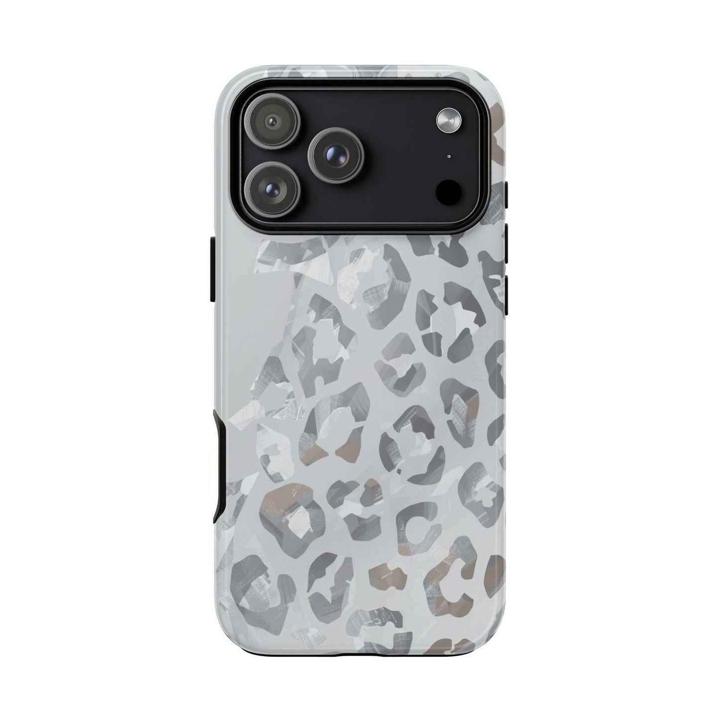 Silver Leopard Tough Phone Case
