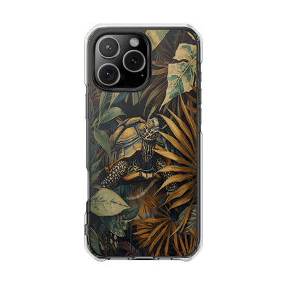 Turtle Jungle Magnetic Clear Phone Case