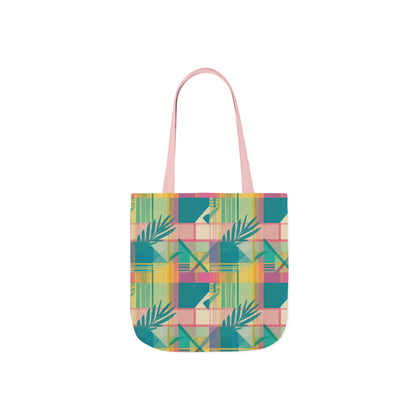 Tropical Geometric Canvas Tote
