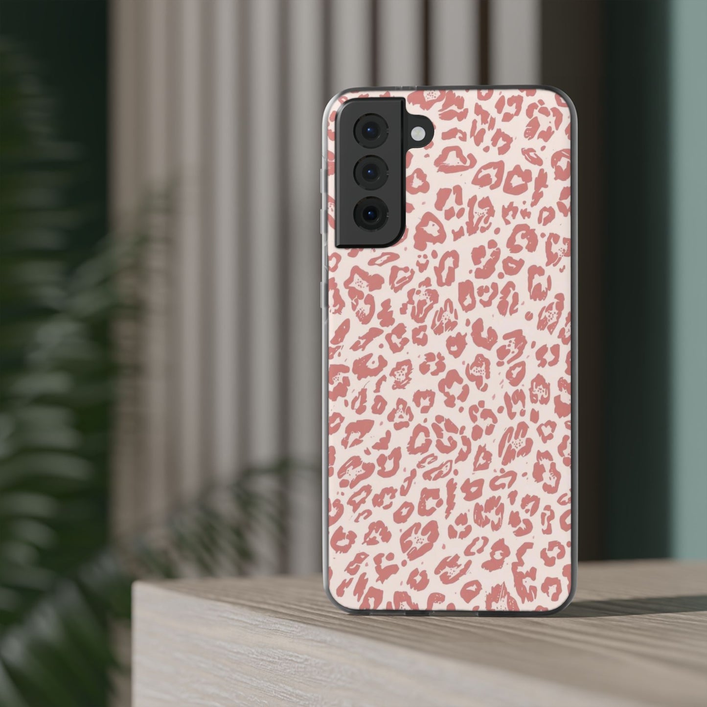 Pink Leopard Print Phone Case – Slim Flexible Protective Cover