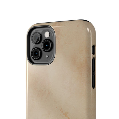 Tough Phone Case — Vintage Beige Marble Protective Phone Cover