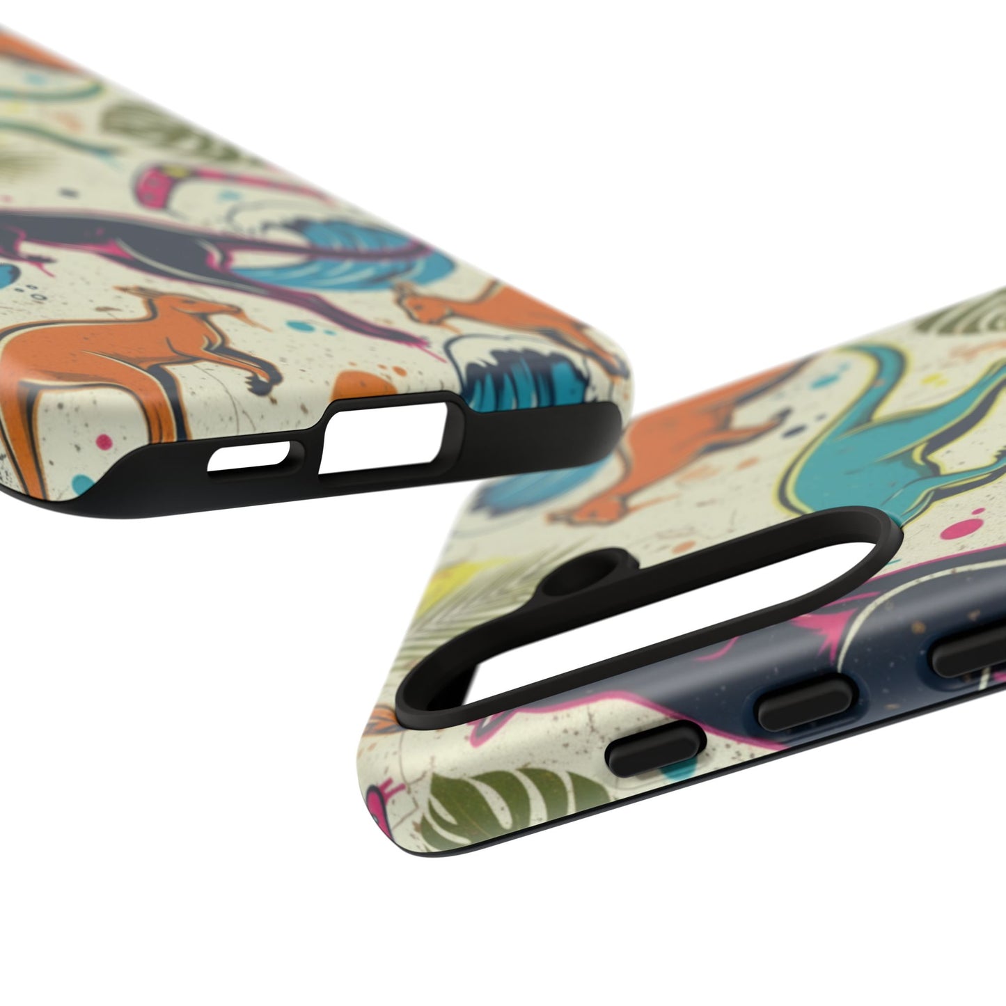 Tough Cases — Colorful Surfing Kangaroo Phone Case