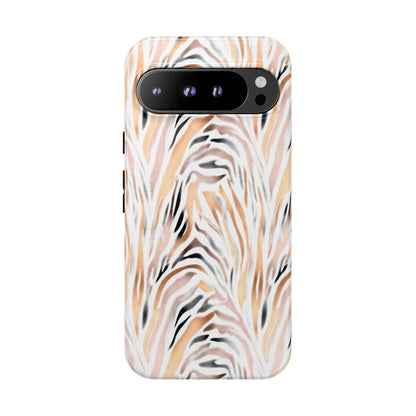 Tough Case — Neutral Watercolor Tiger Stripe Phone Case