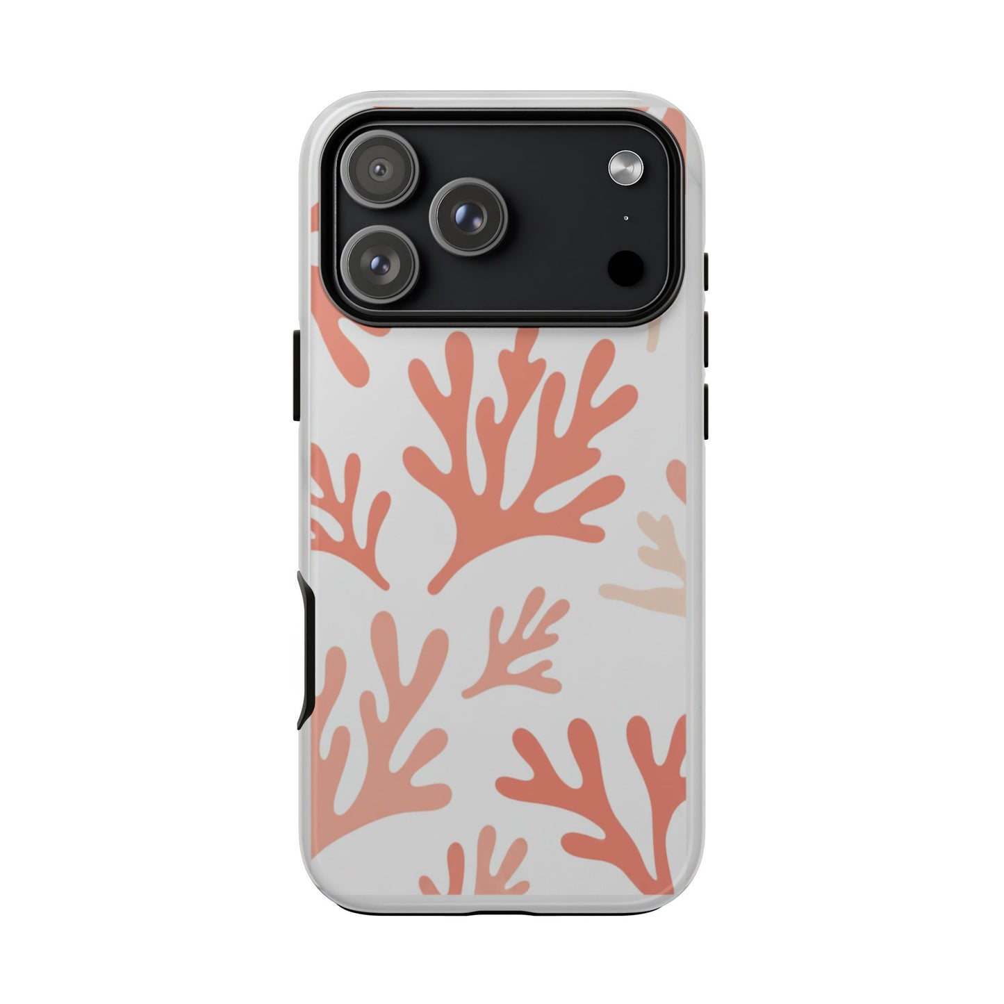 Coral Reef Pattern Tough Phone Case — Pink Beachy Protective Cover