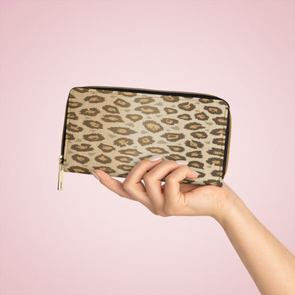 Women's Animal Print Wallet - Modern Zippered Wallet