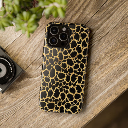 Giraffe Print Tough Phone Case — Durable Leopard-Style Protective Cover