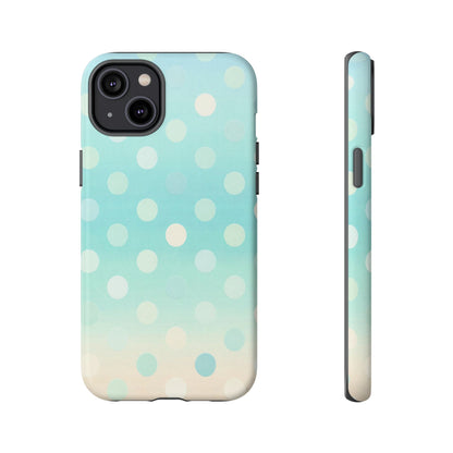 Abstract Palm Tough Phone Case — Minimal Coastal Blue Protective Cover