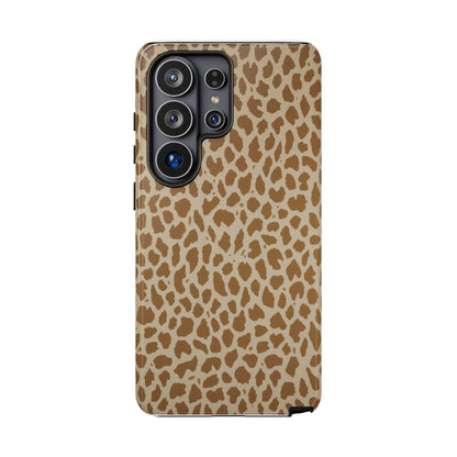 Leopard Print Tough Phone Case — Slim Protective Animal Pattern