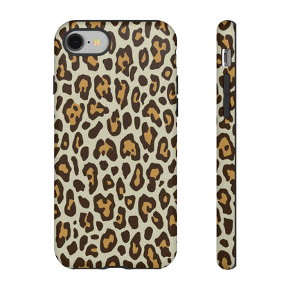 Leopard Print Tough Phone Case — Durable Protective Animal Print Case
