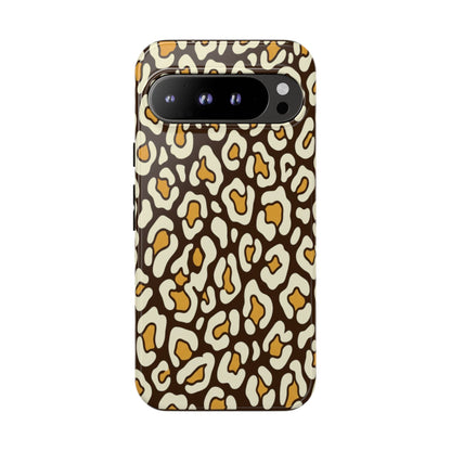 Leopard Print Tough Phone Case — Durable Protective iPhone Cover