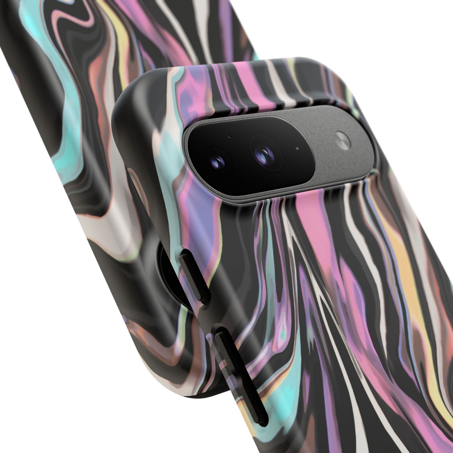 Abstract Marble Tough Phone Case — Pastel Swirl Protective Cover