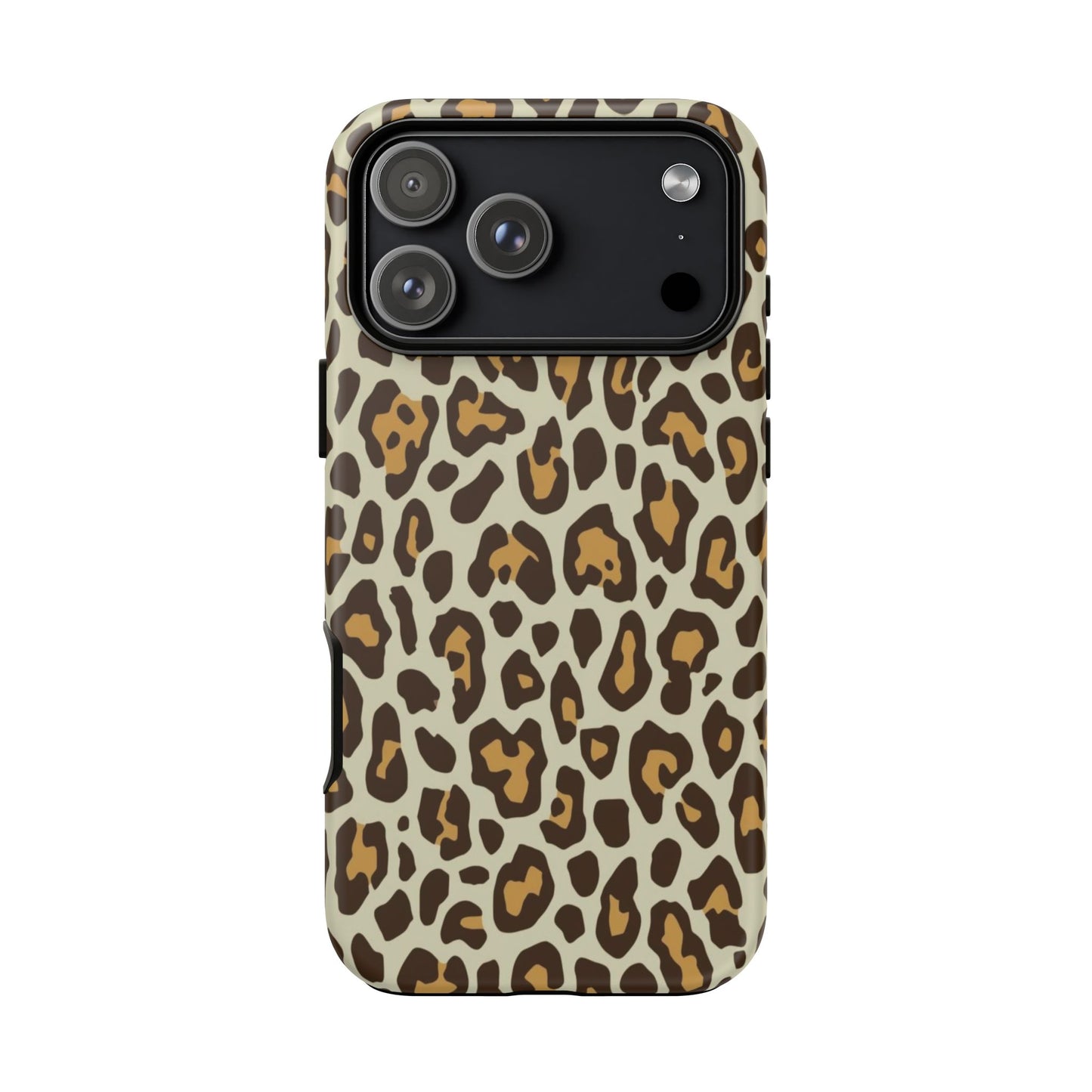 Leopard Print Tough Phone Case — Durable Protective Animal Print Case