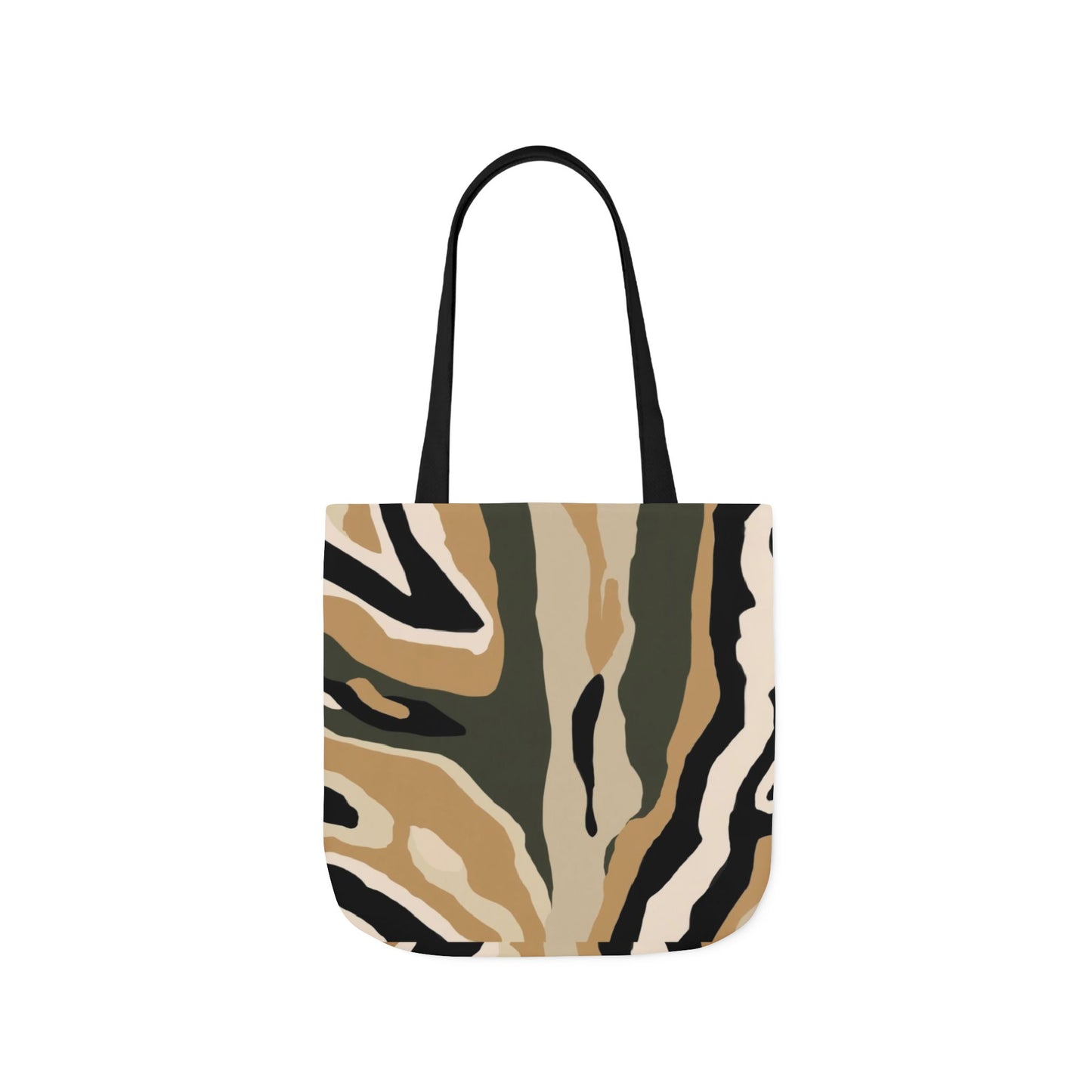 Canvas Tote Bag — Neutral Desert Camo Abstract Print