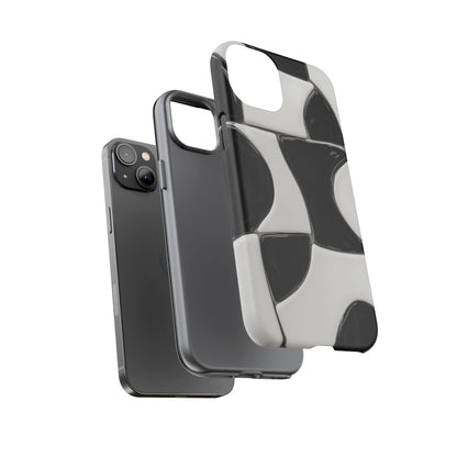 Black & White Abstract Pattern Tough Phone Case
