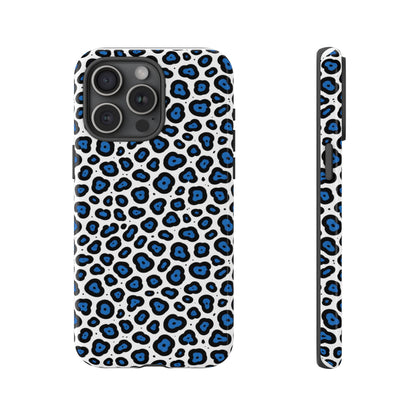 Blue Leopard Print Phone Case – Tough Protective Cover