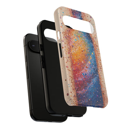 Galaxy Bottle Tough Phone Case — Colorful Nebula Splash iPhone Cover