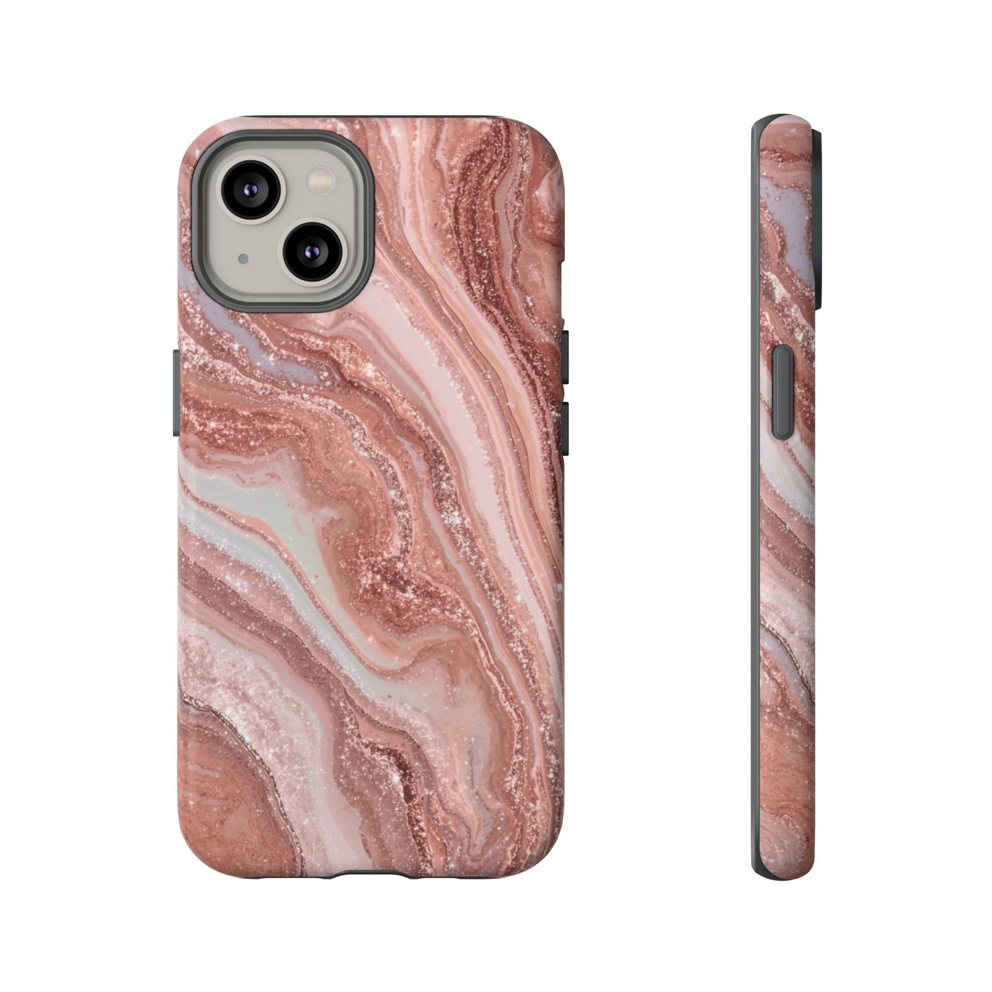 Rose Gold Marble Tough Phone Case