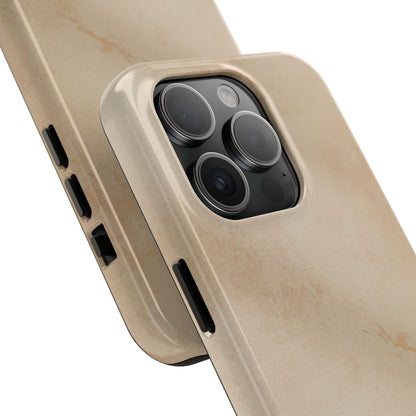Tough Phone Case — Vintage Beige Marble Protective Phone Cover