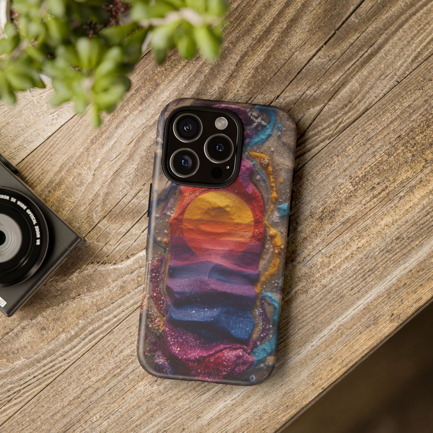 Phone Case — Colorful Sand Art Sunset Tough Protective Case