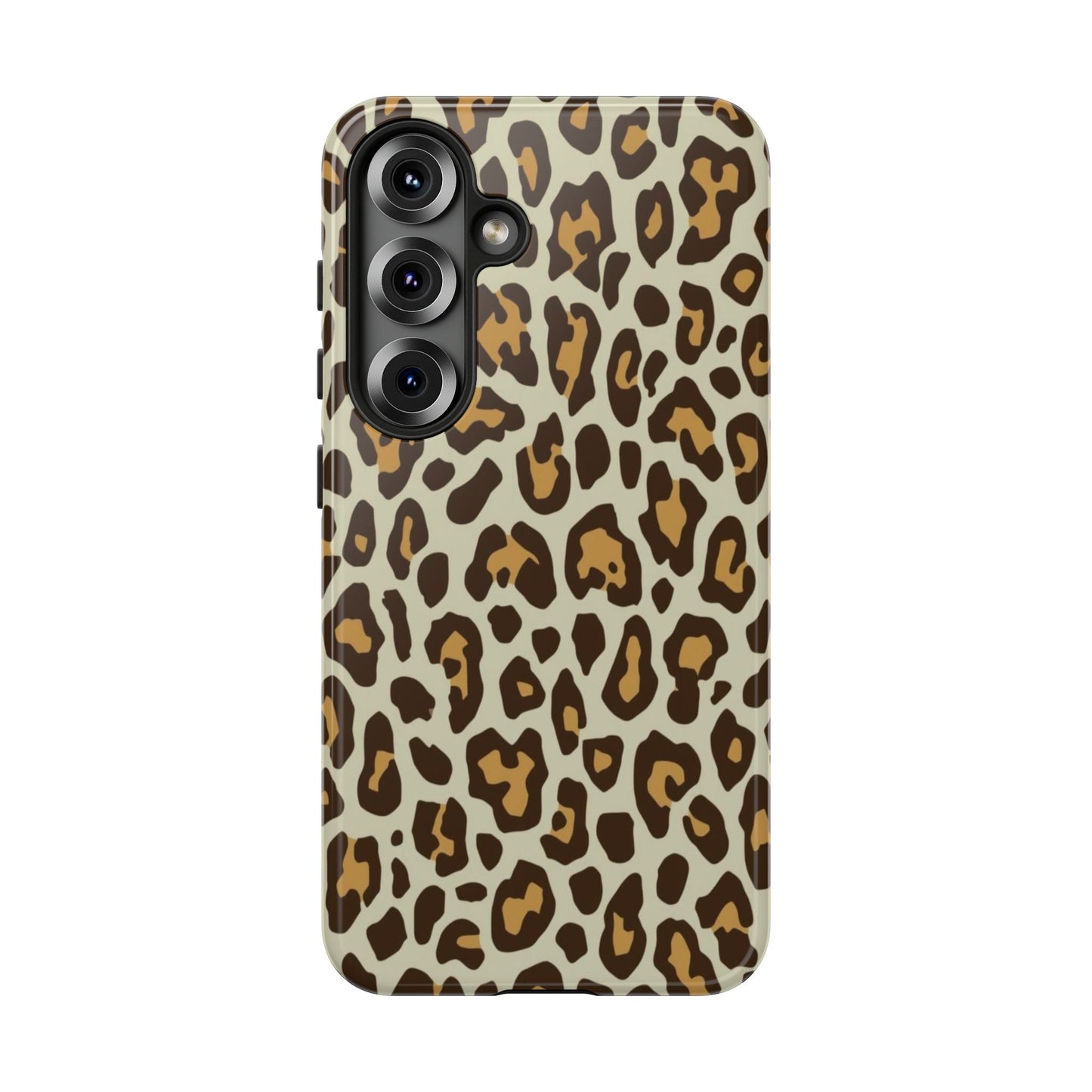 Leopard Print Tough Phone Case — Durable Protective Animal Print Case