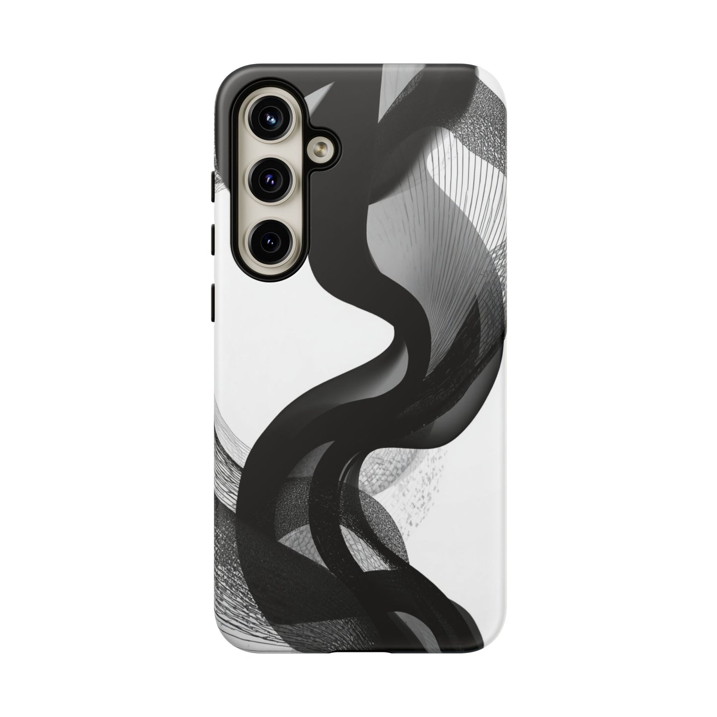 Phone Case — Monochrome Abstract Protective Cover