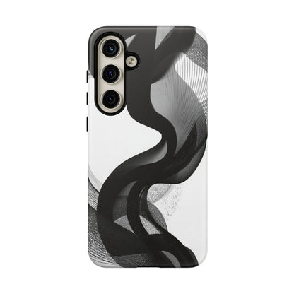 Phone Case — Monochrome Abstract Protective Cover