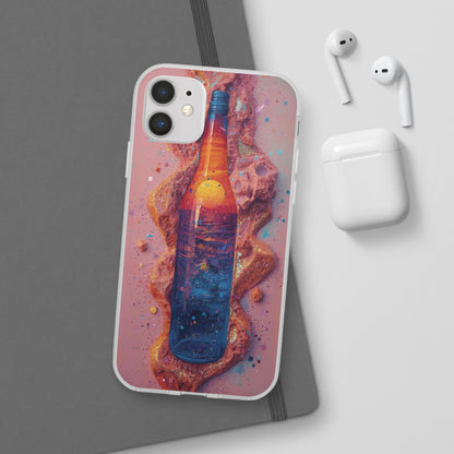 Phone Case — Surreal Sunset Bottle Art Flexible Protective Cover