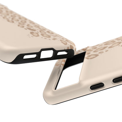 Phone Case – Beige Leopard Print Protective Cover