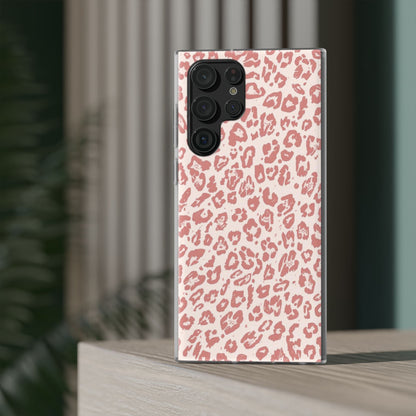 Pink Leopard Print Phone Case – Slim Flexible Protective Cover